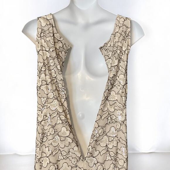 Alex Evenings Gold Lace Sequin Dress & Jacket Set Sz 20W Mother of Bride Formal - Picture 9 of 11